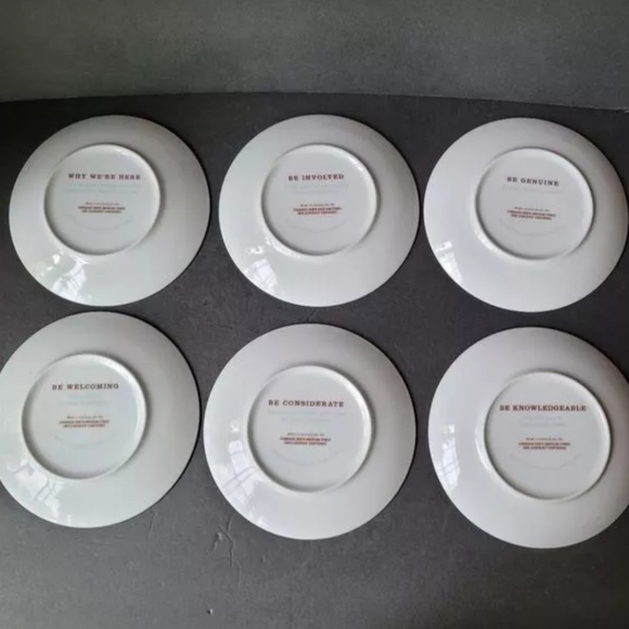 Starbucks Coffee Company 2005 Employee Leadership Conference Set of 6  6" Plates - Picture 3 of 5